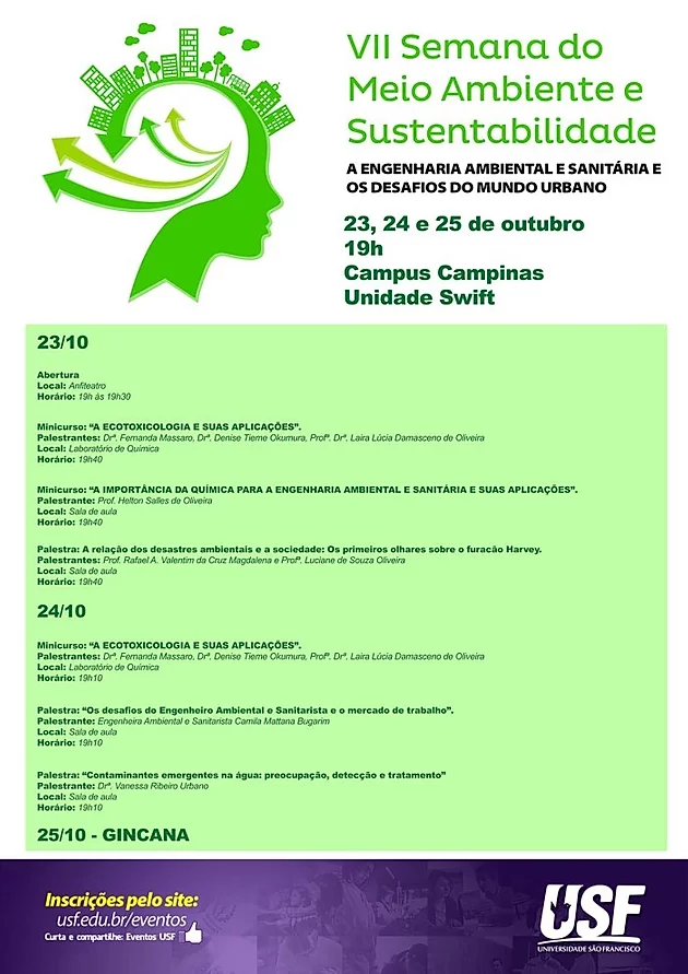 VII Semana do meio ambiente e sustentabilidade