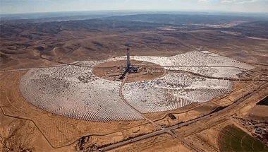 Torre de energia solar em Israel